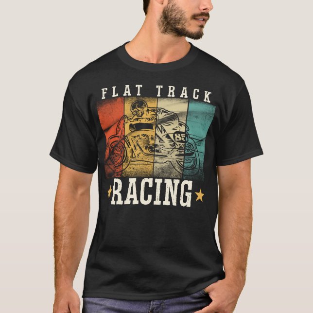 Vintages FLACHTRACK-MOTORRAKETRINGShirt T-Shirt (Vorderseite)