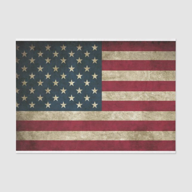 Vintages Flag-Papiers Seidenpapier (Vorderseite)