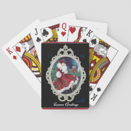 Vintages Flapper Girl Spielkarten