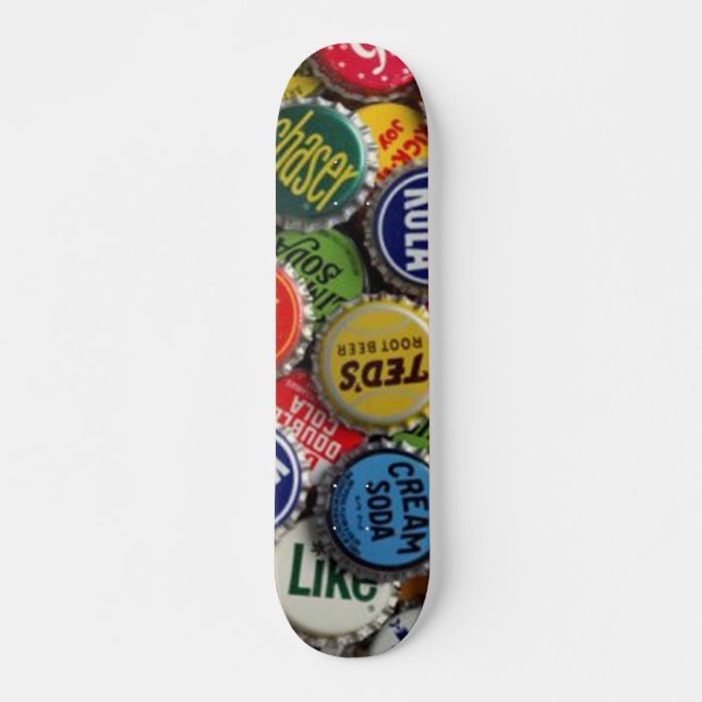 Vintages Flaschenkopfkarton Skateboard (Vorne)