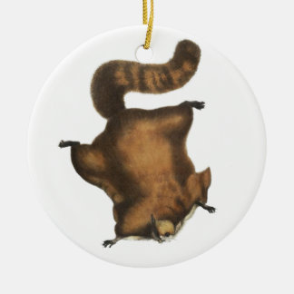 Vintages Fliegen-Eichhörnchen Keramikornament