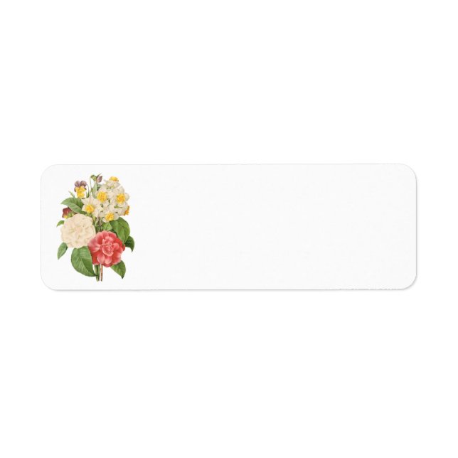 Vintages Floral Camelia Daffodil Blume von Redoute (Vorne)