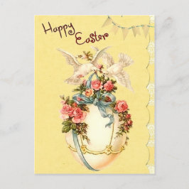 Vintages Floral Happy Ostereig Feiertagspostkarte