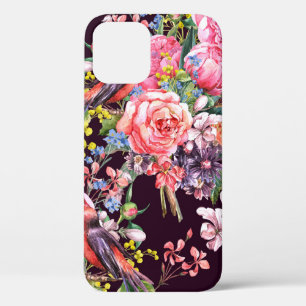 Vintages, florales Aquarell mit Hintergrund Case-Mate iPhone Hülle