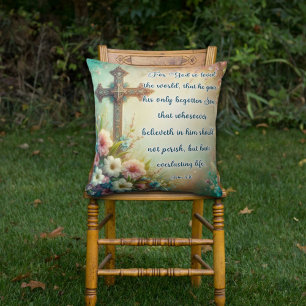Vintages, florales Christliches Osterreich Kissen
