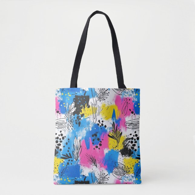 Vintages, florales Muster (15) Tasche (Vorderseite)