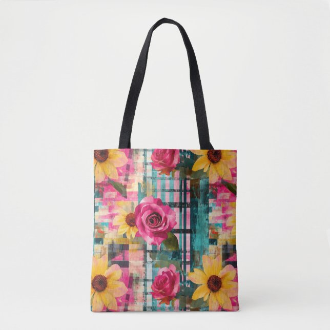 Vintages, florales Muster (16) Tasche (Vorderseite)