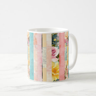 Vintages, florales Muster (17) Kaffeetasse