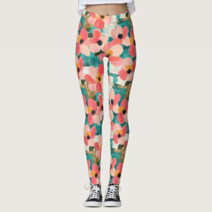 Vintages, florales Muster (4) Leggings