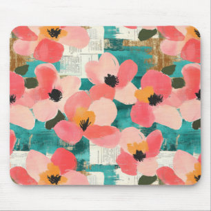 Vintages, florales Muster (4) Mousepad