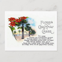 Vintages Florida Weihnachtsgedicht Gruß von 1925 Postkarte