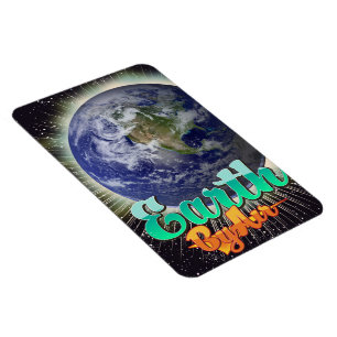 Vintages Flugplakat "Earth By Air" Magnet