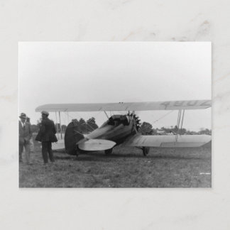 Vintages Flugzeug der Cessna-20 Postkarte