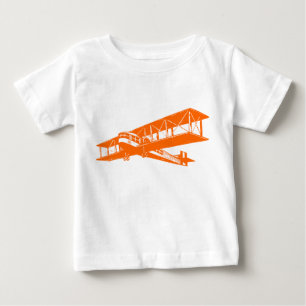 Vintages Flugzeug - Orange Baby T-shirt