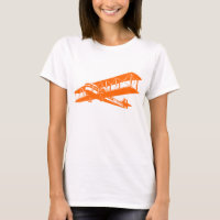 Vintages Flugzeug - Orange