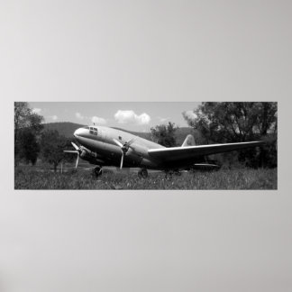 Vintages Flugzeug Poster