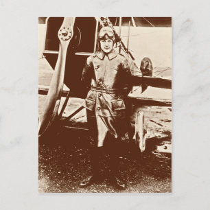 Vintages Flugzeug Postkarte