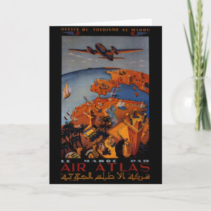 Vintages Flugzeug - Reisegeschenke und Grüße Karte