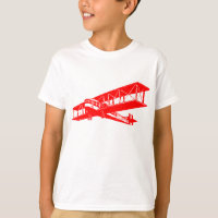 Vintages Flugzeug - Rot