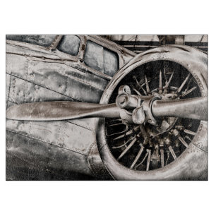 Vintages Flugzeug Schneidebrett
