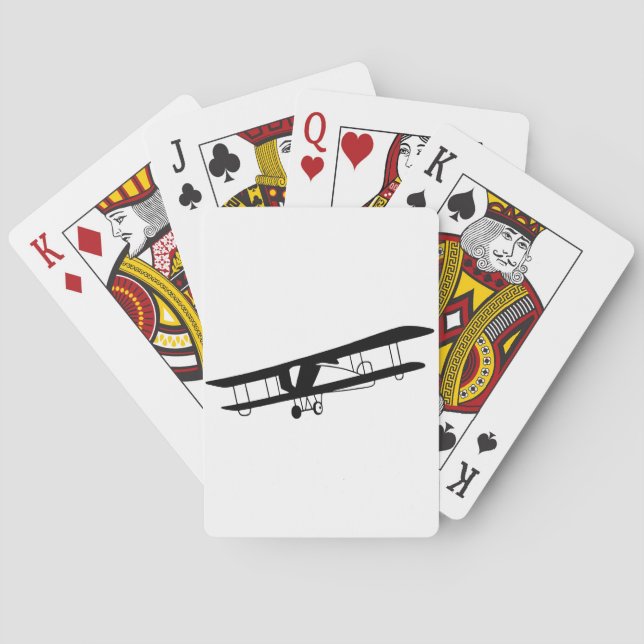 Vintages Flugzeug-Spielkarten Spielkarten (Rückseite)