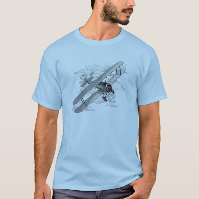 Vintages Flugzeug T-Shirt (Vorderseite)