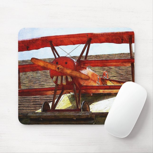 Vintages Flugzeug von Shirley Taylor Mousepad (Mit Mouse)