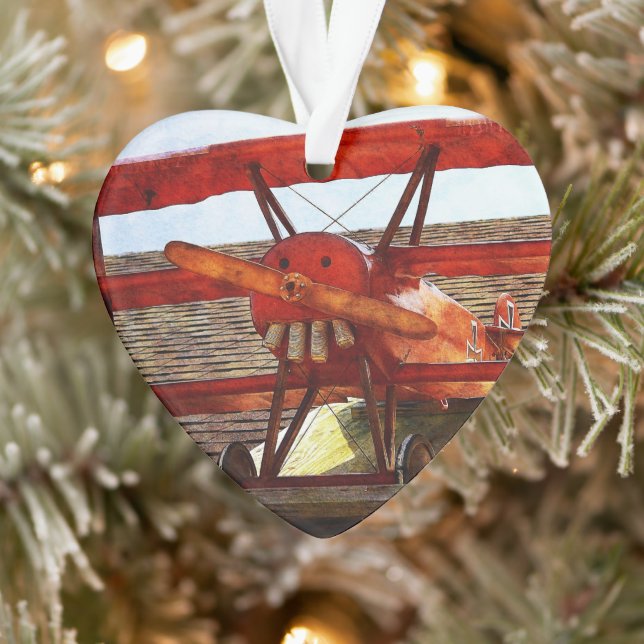 Vintages Flugzeug von Shirley Taylor Ornament (Baum)
