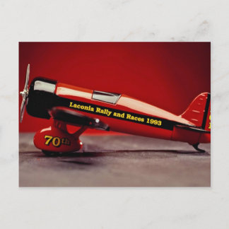 Vintages Flugzeugmodell Postkarte