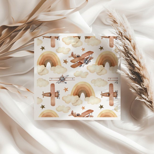 Vintages Flugzeugmuster Serviette (Von Creator hochgeladen)