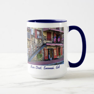 Vintages Fluss-Straßen-Savanne-Georgia-Reise-Foto Tasse