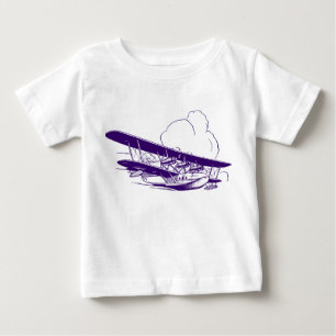 Vintages Flying Boat Baby T-shirt