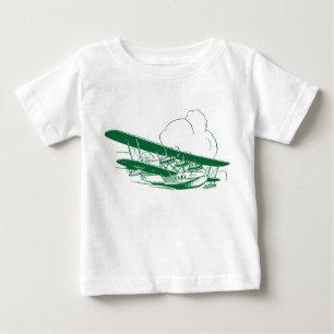 Vintages Flying Boat Baby T-shirt