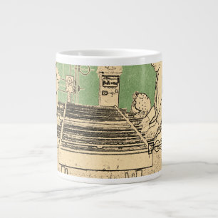 VINTAGES FOOSBALL FUZBOLL FOTO ART TABLE FOOTBALL Jumbo-Tasse