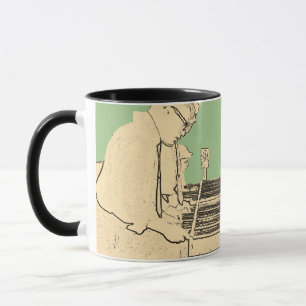 VINTAGES FOOSBALL FUZBOLL FOTO ART TABLE FOOTBALL TASSE