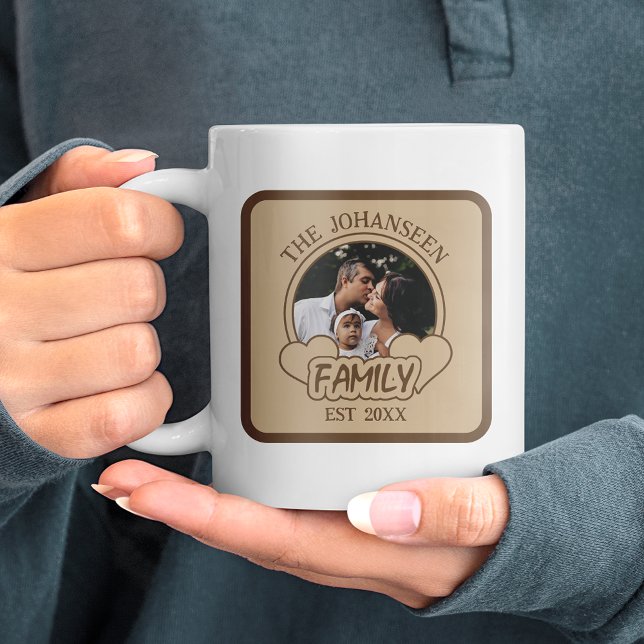 Vintages Foto Brown & Beige Kaffeetasse (Von Creator hochgeladen)