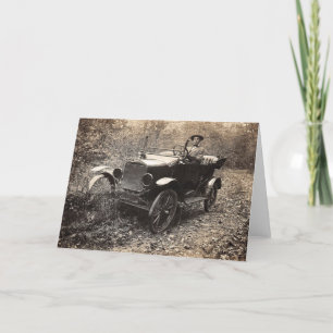Vintages Foto der 1920er Jahre Dankeskarte