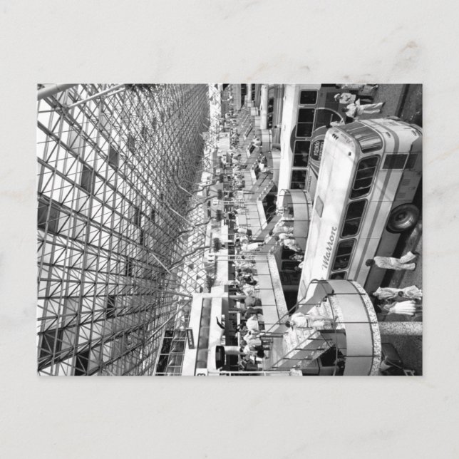 Vintages Foto des Busbahnhofs Sao Paulo Postkarte (Vorderseite)
