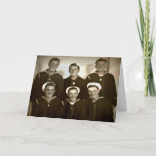 Vintages Foto des Zweiten Weltkriegs - Veteranen-T Dankeskarte