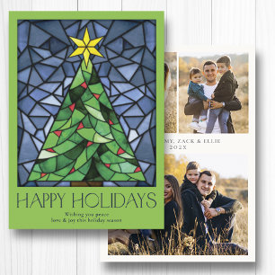 Vintages Foto Happy Holidays Star Feiertagskarte