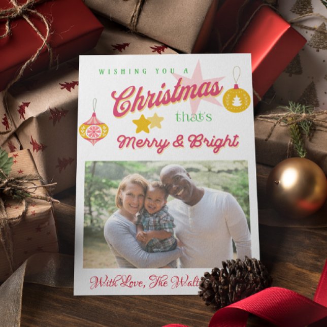 Vintages Foto in Rot, Grün und Gold Postkarte (Von Creator hochgeladen)