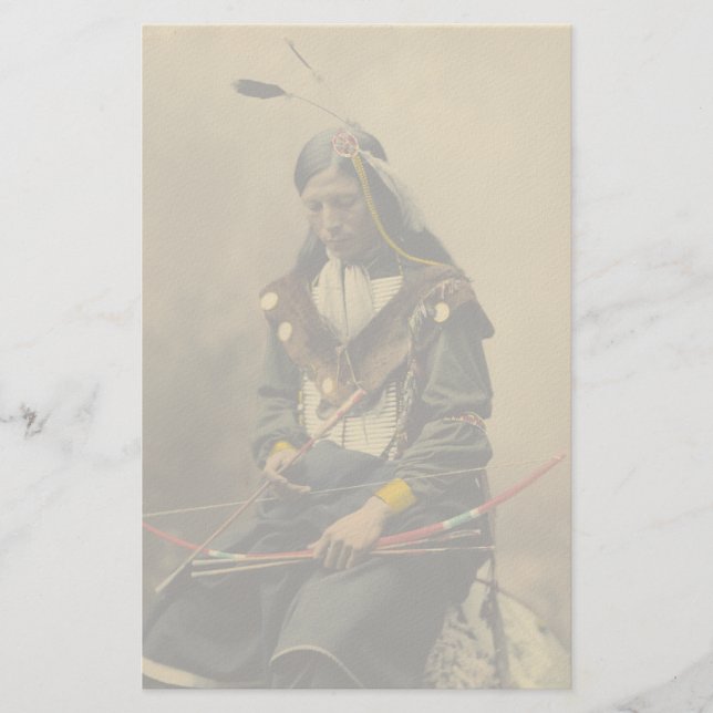 Vintages Foto Indianerpräsident Lakota Briefpapier (Vorderseite)