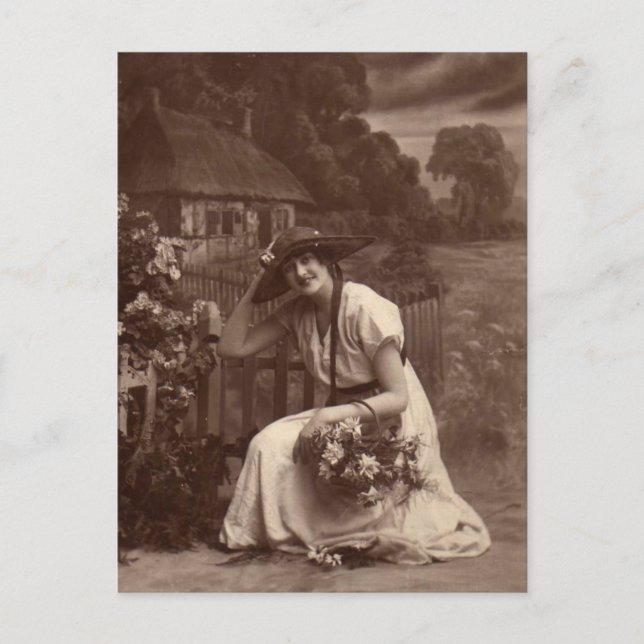 Vintages Foto Postkarte (Vorderseite)