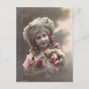 Vintages Foto Postkarte