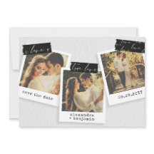 Vintages Foto Schnappschüsse Washi Tape Hochzeit