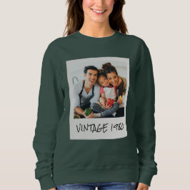 Vintages Foto und Jahr Sweatshirt