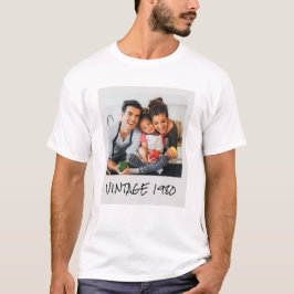 Vintages Foto und Jahr T-Shirt