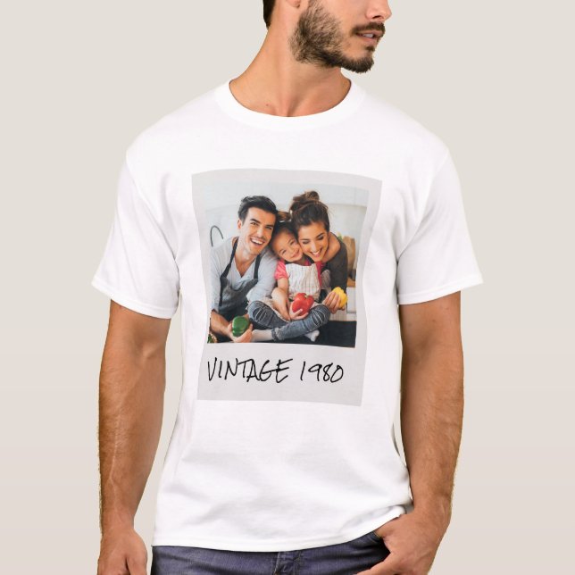Vintages Foto und Jahr T-Shirt (Vorderseite)