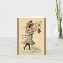 Vintages Foto Valentine-Tageskarte