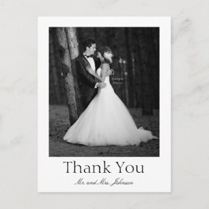 Vintages Foto vielen Dank Postkarte